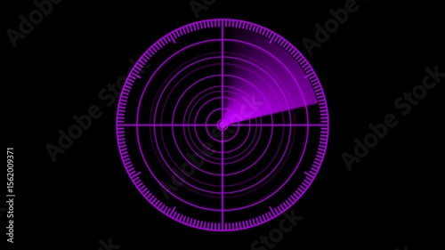 Radar Scanning loop. Radar screen animation .radar. Looped animation radar icon on a transparent background