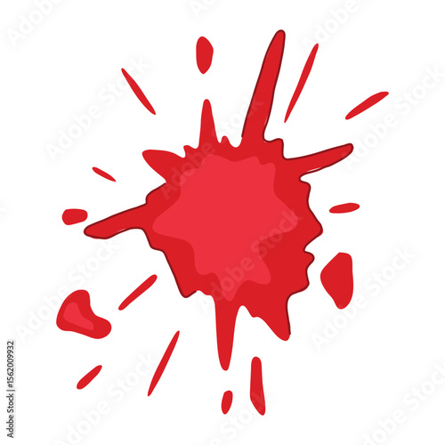 spatter blood stain cartoon vector illustration