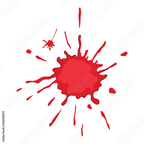transfer blood stain cartoon vector illustration