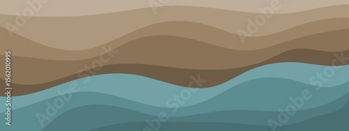 Abstract soil and rock layers. Sedimentary strata. Soil cross section