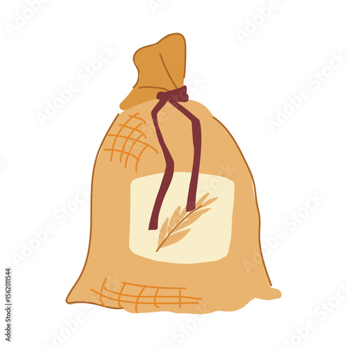 variety cereal bag cartoon vector illustration