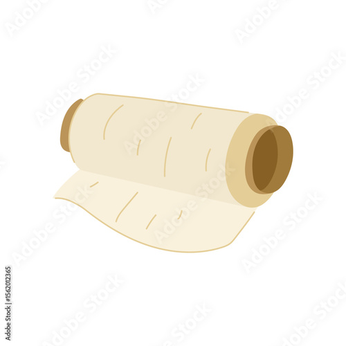 wrap cling film cartoon vector illustration