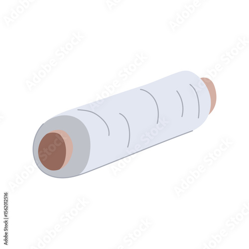 stretchable cling film cartoon vector illustration