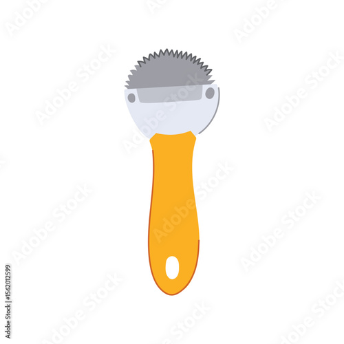 grater coconut scraper tool cartoon vector illustration