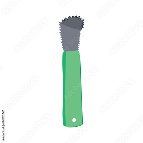 manual coconut scraper tool cartoon vector illustration