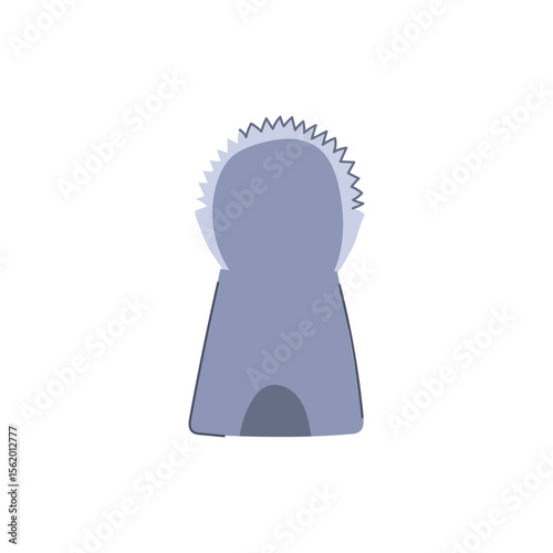 stainless coconut scraper tool cartoon vector illustration