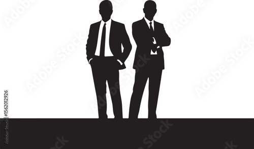 
Businessman Silhouette Vector Set