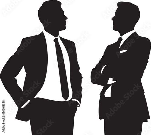 
Businessman Silhouette Vector Set