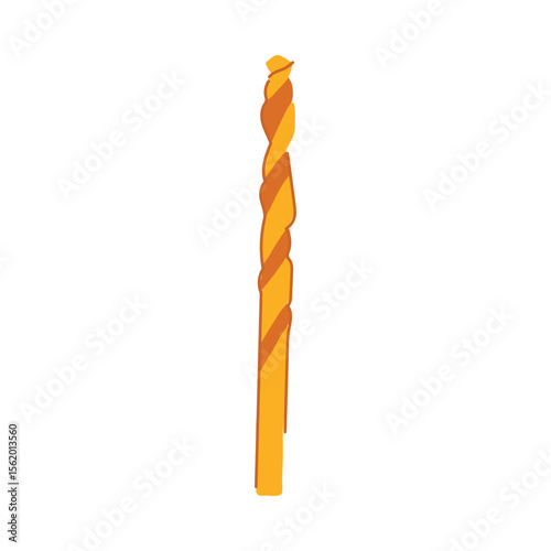 metal drill bit cartoon vector illustration