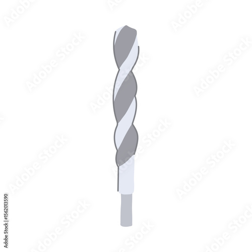 hole drill bit cartoon vector illustration
