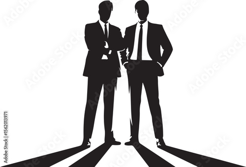 
Businessman Silhouette Vector Set