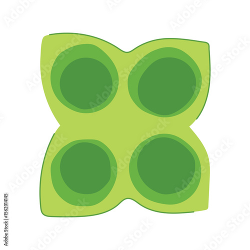 flavor fresh herb freezing tray cartoon vector illustration