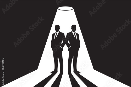 
Businessman Silhouette Vector Set