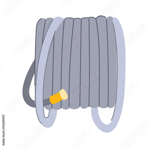 spray garden hose cartoon vector illustration
