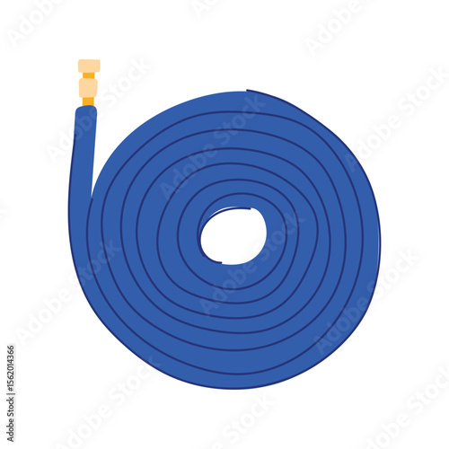 watering garden hose cartoon vector illustration