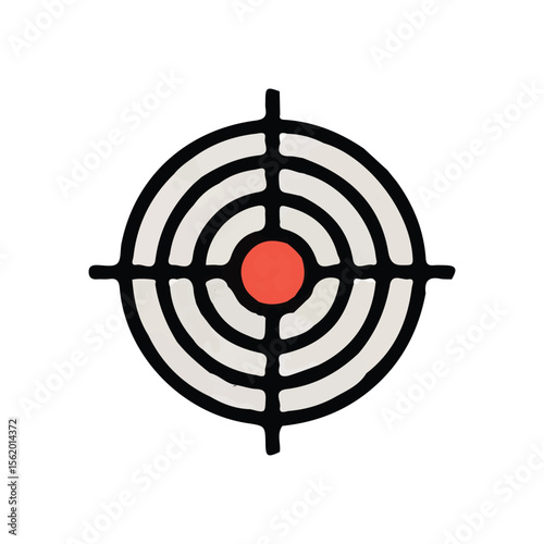Shooting targt vector art illustration