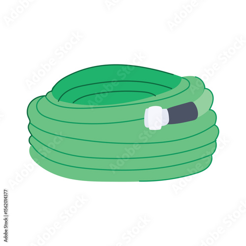 durable garden hose cartoon vector illustration