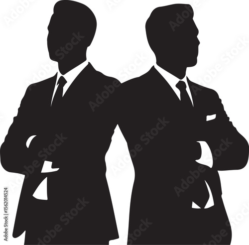 
Businessman Silhouette Vector Set