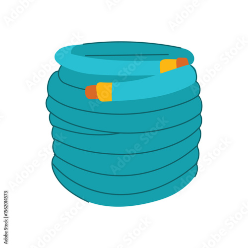 lightweight garden hose cartoon vector illustration