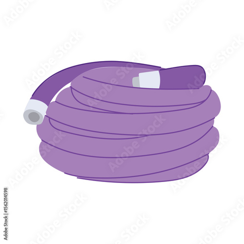 rubber garden hose cartoon vector illustration