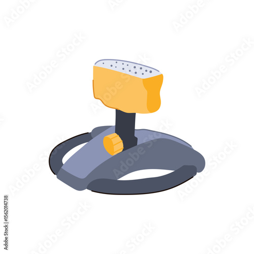 landscape garden sprinkler cartoon vector illustration