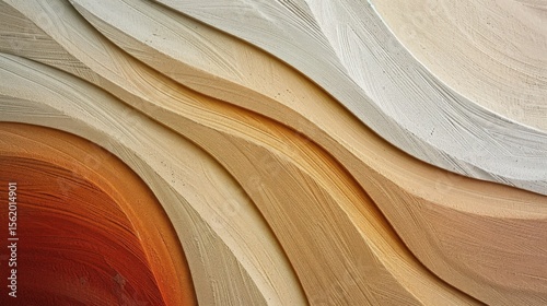 Wavy Textured Layers in Earth Tones