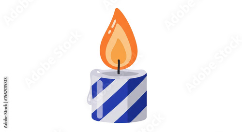 Isolated Cartoon Candle