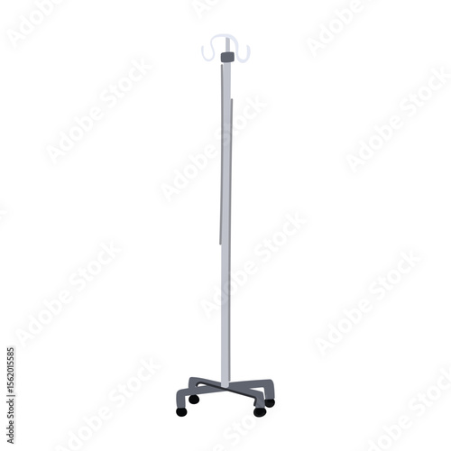 healthcare hydration iv drip stand cartoon vector illustration