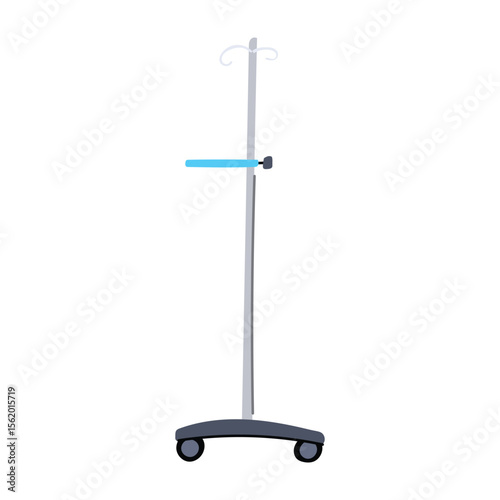 vitamins hydration iv drip stand cartoon vector illustration