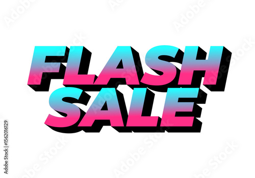 Bold Flash Sale Text Design