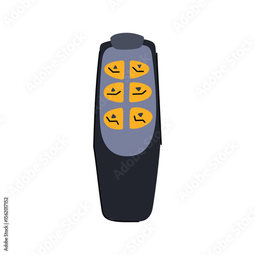 comfort medical bed control cartoon vector illustration