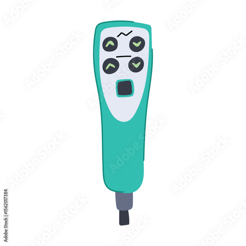 siderails medical bed control cartoon vector illustration