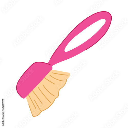dirt mushroom brush cartoon vector illustration