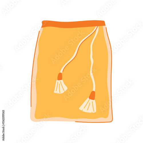 filter nut milk strainer bag cartoon vector illustration