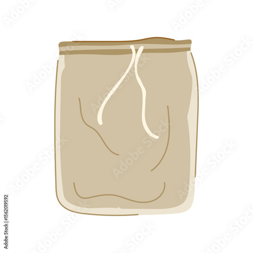 reusable nut milk strainer bag cartoon vector illustration
