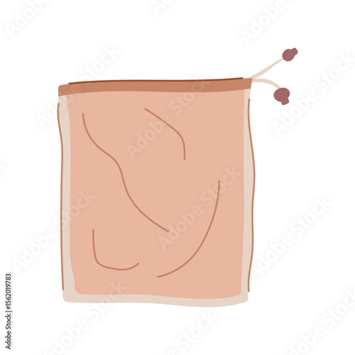 hemp nut milk strainer bag cartoon vector illustration