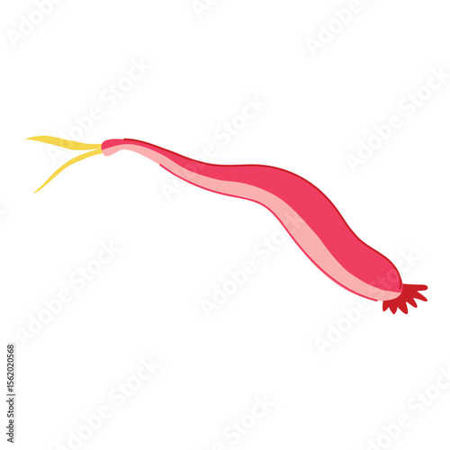 host parasite cartoon vector illustration