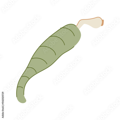 nematode parasite cartoon vector illustration