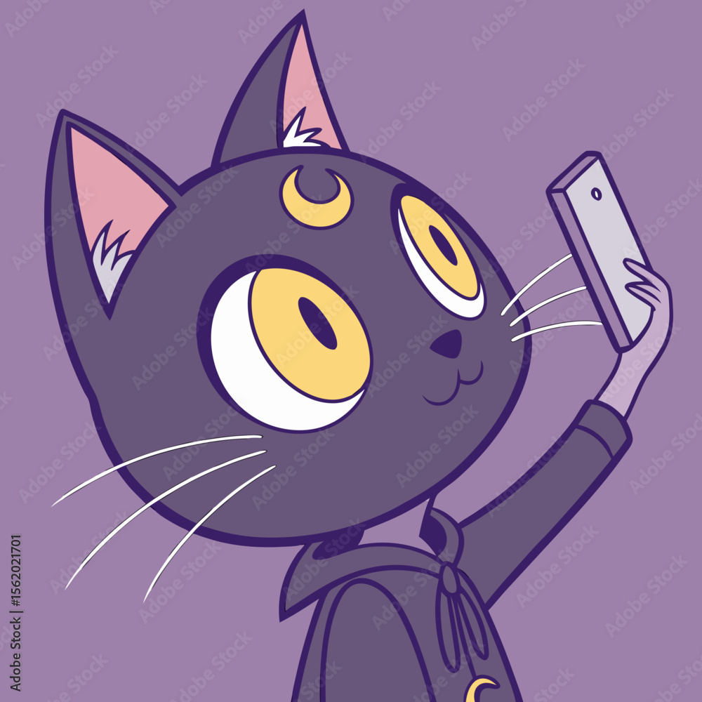 Fototapeta premium cat with a star