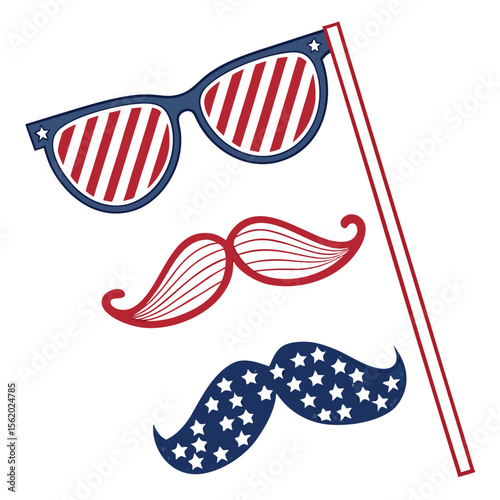 Patriotic Photo Booth Props for Celebrations