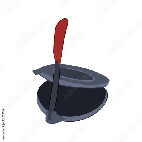 tool tortilla press cartoon vector illustration