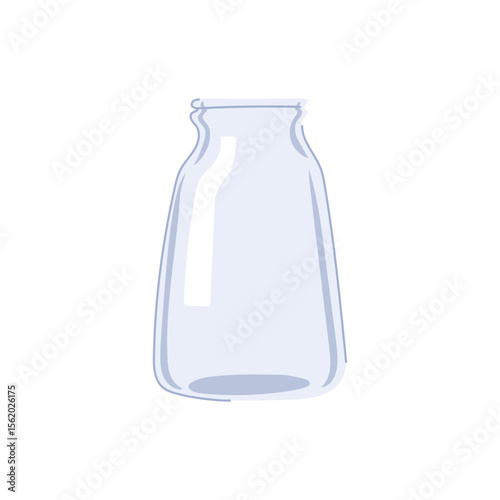 rare vintage milk bottle cartoon vector illustration