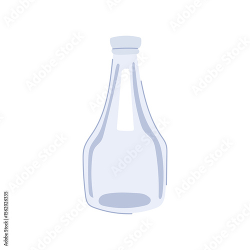 classic vintage milk bottle cartoon vector illustration