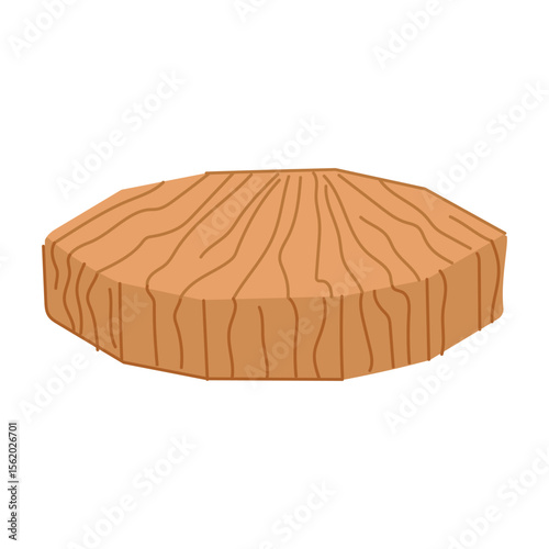 construction wood platform cartoon vector illustration