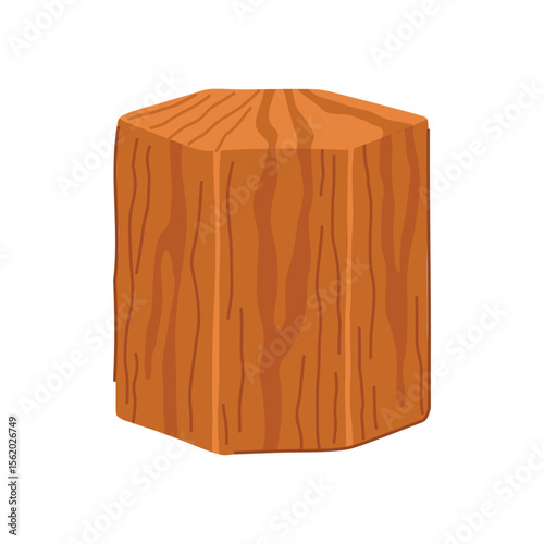 soft wood platform cartoon vector illustration