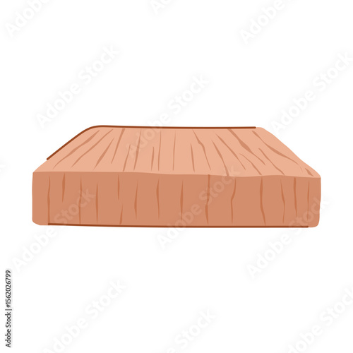 ply wood platform cartoon vector illustration