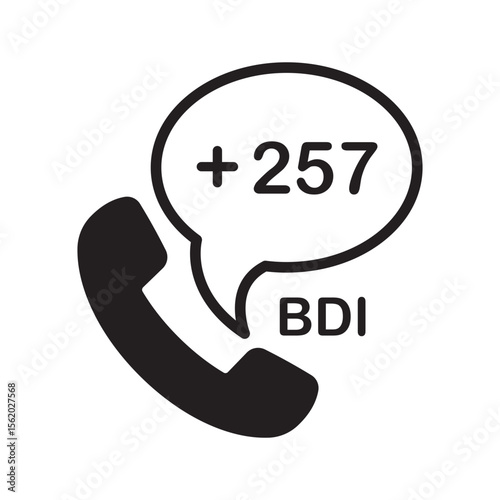 Burundi Phone Number Icon | Dialing Code