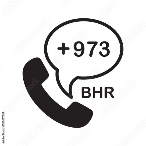 Bahrain Phone Number Icon | Dialing Code