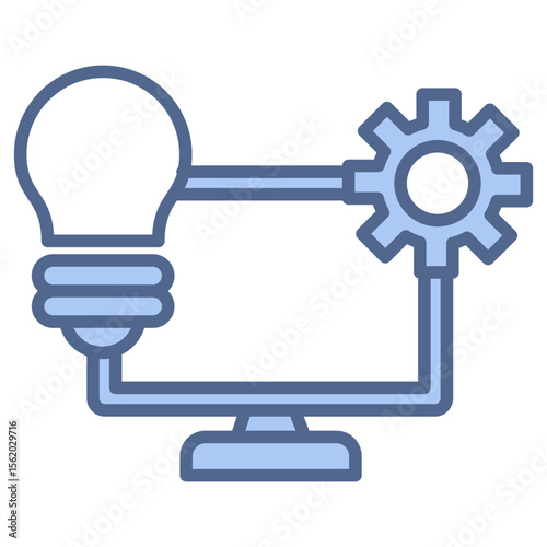 Expert Systems Blue Icon