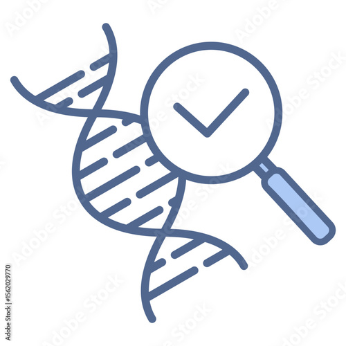 Genetic Algorithms Blue Icon